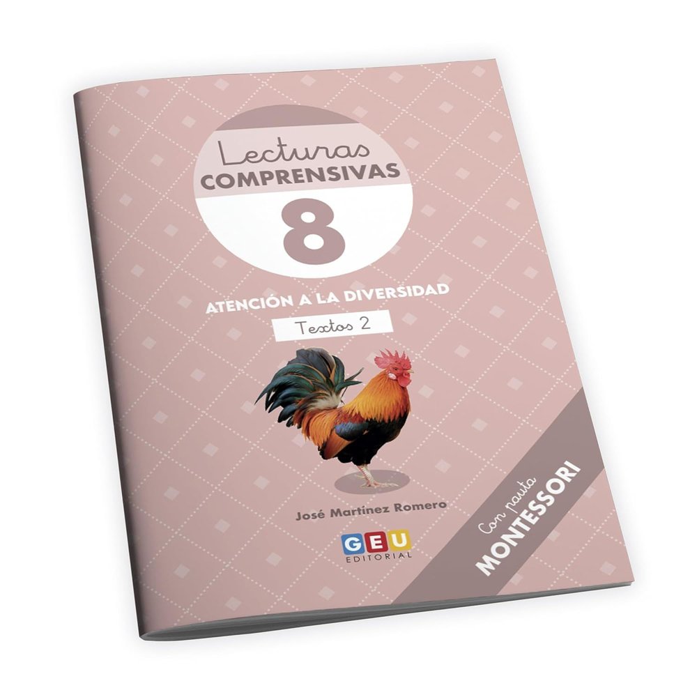 LECTURAS COMPRENSIVAS 8 PAUTA MONTESSORI INI,LECTOESCRITURA | MARTINEZ ROMERO,JOSE | GEU | 9788419646514