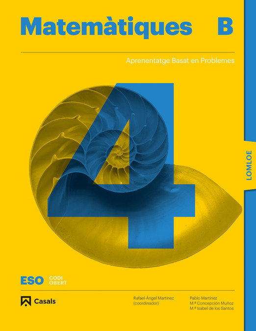 Matemàtiques B 4ºESO LOMLOE | Varios autores | 9788421878149 (CASALS)