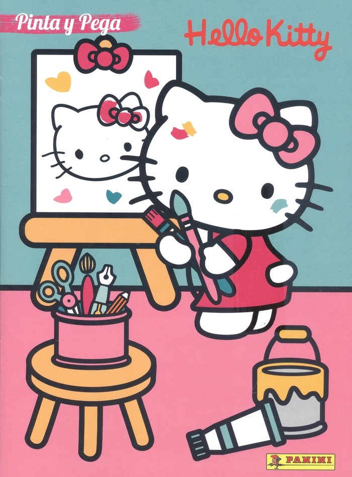 PINTA Y PEGA HELLO KITTY | Aa,vv | 9788427873841 (Panini infantil)