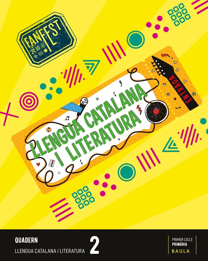 QUADERN LLENGUA CATALANA 2º de Primaria CATALUÑA 23 FANFEST | AA,VV | 9788447949502 (Baula)