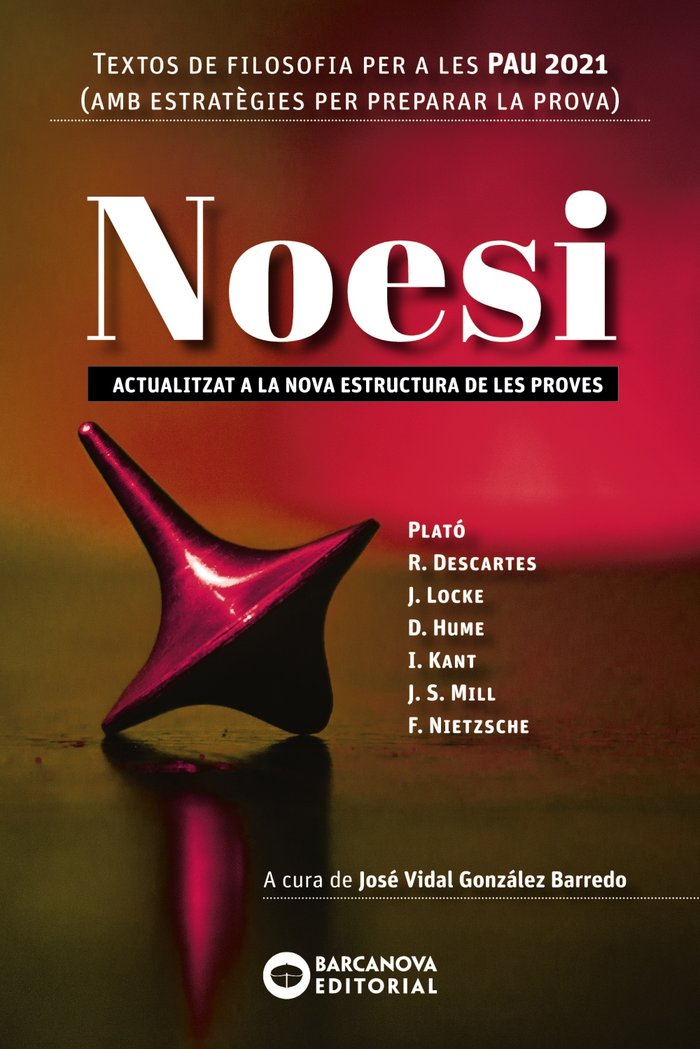 ✅ FILOSOFIA 2ºNB NOESI CAT/BAL 20 I AA,VV I BARCANOVA EDITORIAL (CATALUÑA) I 9788448951511