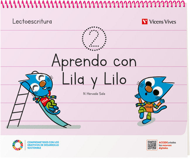 APRENDO CON LILO Y LILA CUADERNO 2 EI 3 AÑOS 22 | Varios Autores | 9788468280790 (Vicens Vives)
