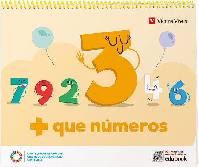 MAS QUE NUMEROS CUADERNO 3 EI 3 AÑOS 22 | Varios Autores | 9788468282961 (Vicens Vives)