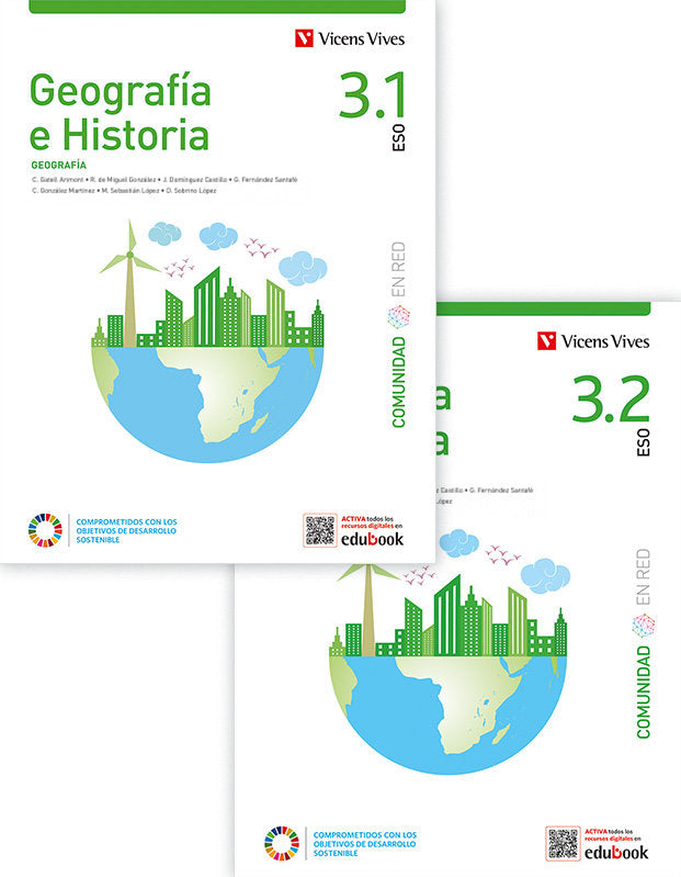 Geografía e Historia 3 (3.1 Geografía 3.2 Geografía) (Comunidad en Red) | Varios autores | 9788468284774 (VICENS VIVES)
