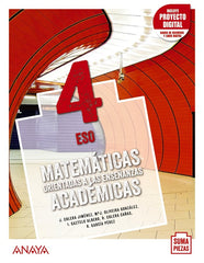 Matemáticas orientadas a las Enseñanzas Académicas 4. + Dual focus. | Varios autores | 9788469879313 (ANAYA TEXTO)