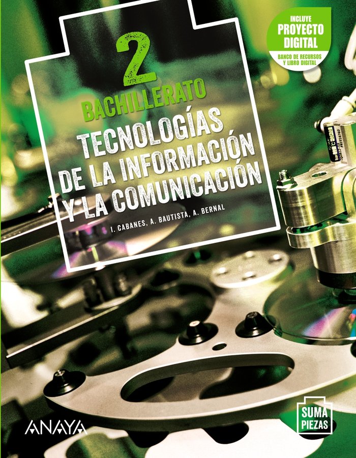 ✅ TECNOLOGIAS INFORMACION COMUNICACION 2ºNB 21 SUMA PIEZAS I AA,VV I ANAYA TEXTO I 9788469885130