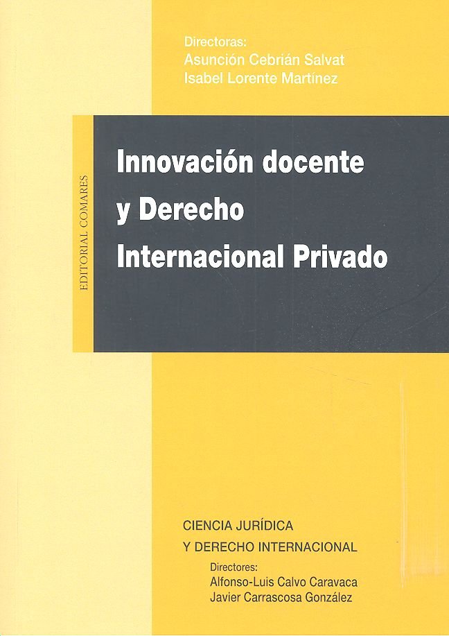 INNOVACION DOCENTE Y DERECHO INTERNACIONAL PRIVADO - 9788490458389