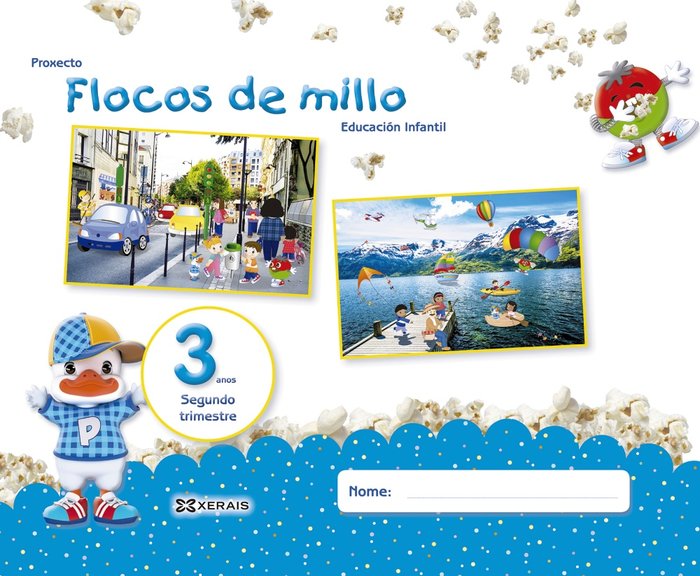 FLOCOS DE MILLO 3ANOS 2oTRIM, 18 GALICIA | Varios Autores | 9788491213437 (Editorial Xerais De Galicia)