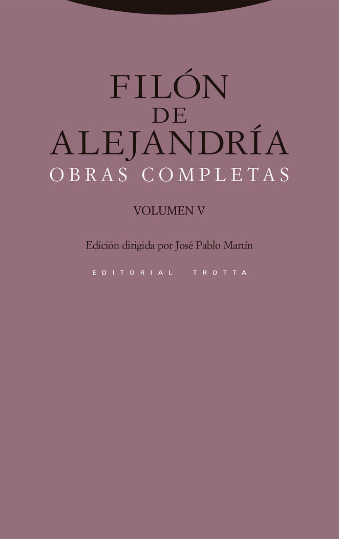 FILON DE ALEJANDRIA OBRAS COMPLETAS V - 9788498790238