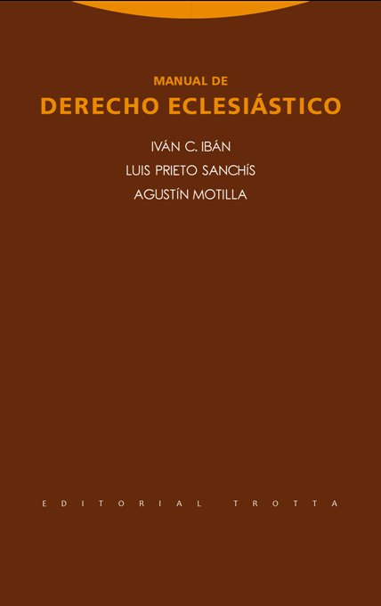 MANUAL DE DERECHO ECLESIASTICO - 9788498796629