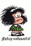 Mafalda Estoy Exhausta Cuaderno Grande