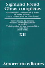 SOBRE UN CASO DE PARANOIA DESCRITO AUTOB, O,C,TOMO 12 | FREUD,SIGMUND | AMORRORTU EDITORES S,A, | 9789505185887