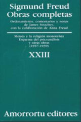 OBRAS COMPLETAS FREUD XXIII MOISES Y LA RELIGION MONOTEIST - 9789505185993
