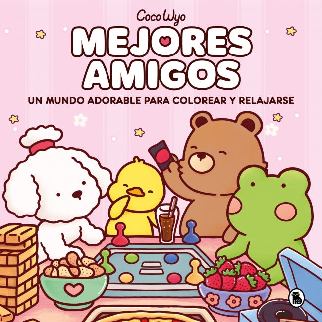 Mejores amigos: Un mundo adorable para colorear y relajarse