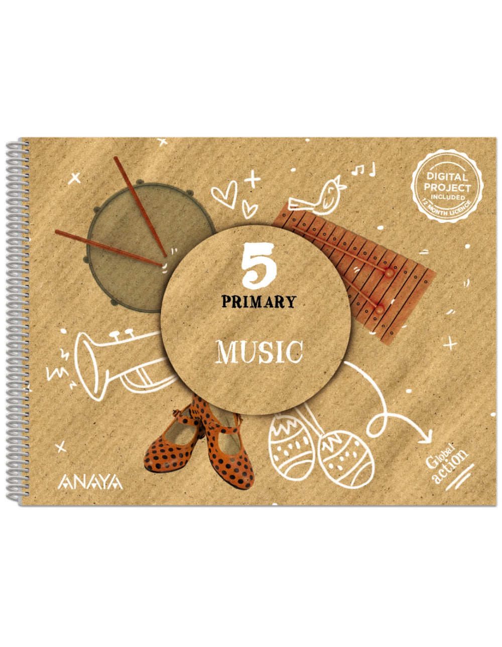 Music 5. Pupil's Book (5º Primaria) Global Action | Varios autores | 9788414313435 (ANAYA TEXTO)