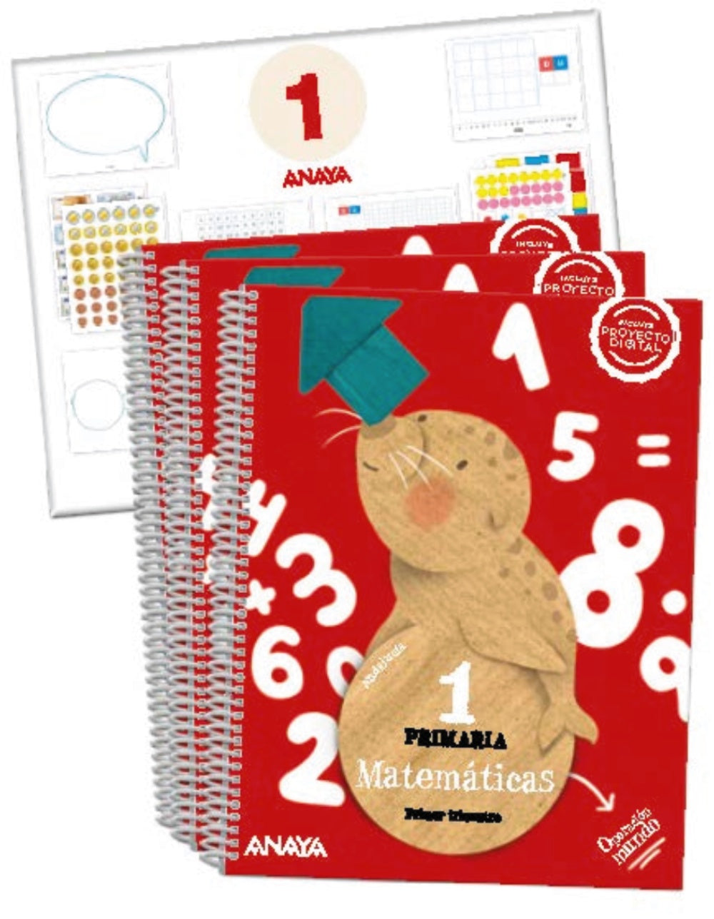 Matemáticas 1. (Incluye material manipulativo) (1º Primaria) Operación Mundo | Varios autores | 9788469893845 (ANAYA TEXTO)