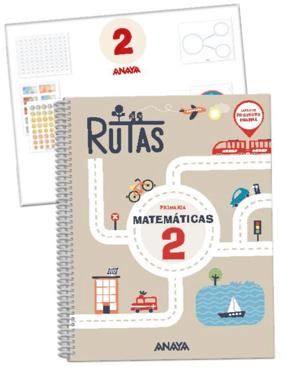 Matemáticas 2. RUTAS. (Incluye material manipulativo) (2º Primaria) RUTAS | Pellicer Iborra, Carmen | 9788469893944 (ANAYA TEXTO)