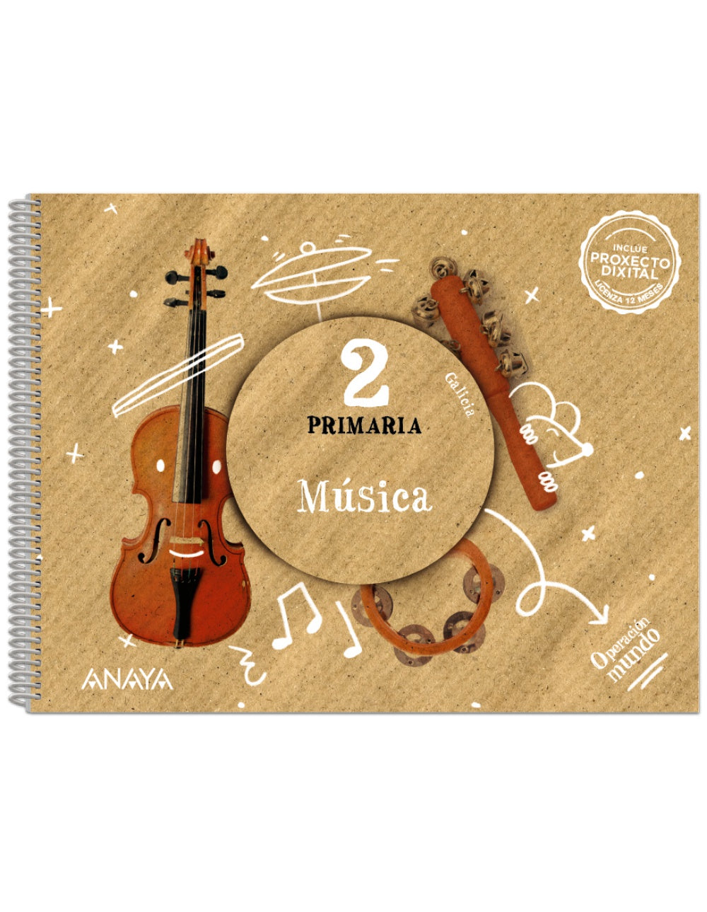 Música 2. (2º Primaria) Operación Mundo | Varios autores | 9788469897140 (ANAYA TEXTO)