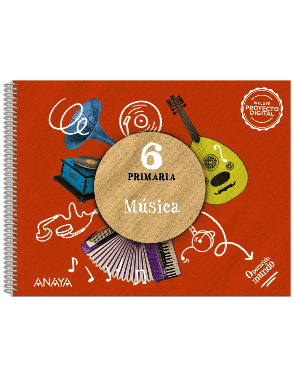 Música 6 (6º Primaria) Operación Mundo | Varios autores | 9788414324011 (ANAYA TEXTO)