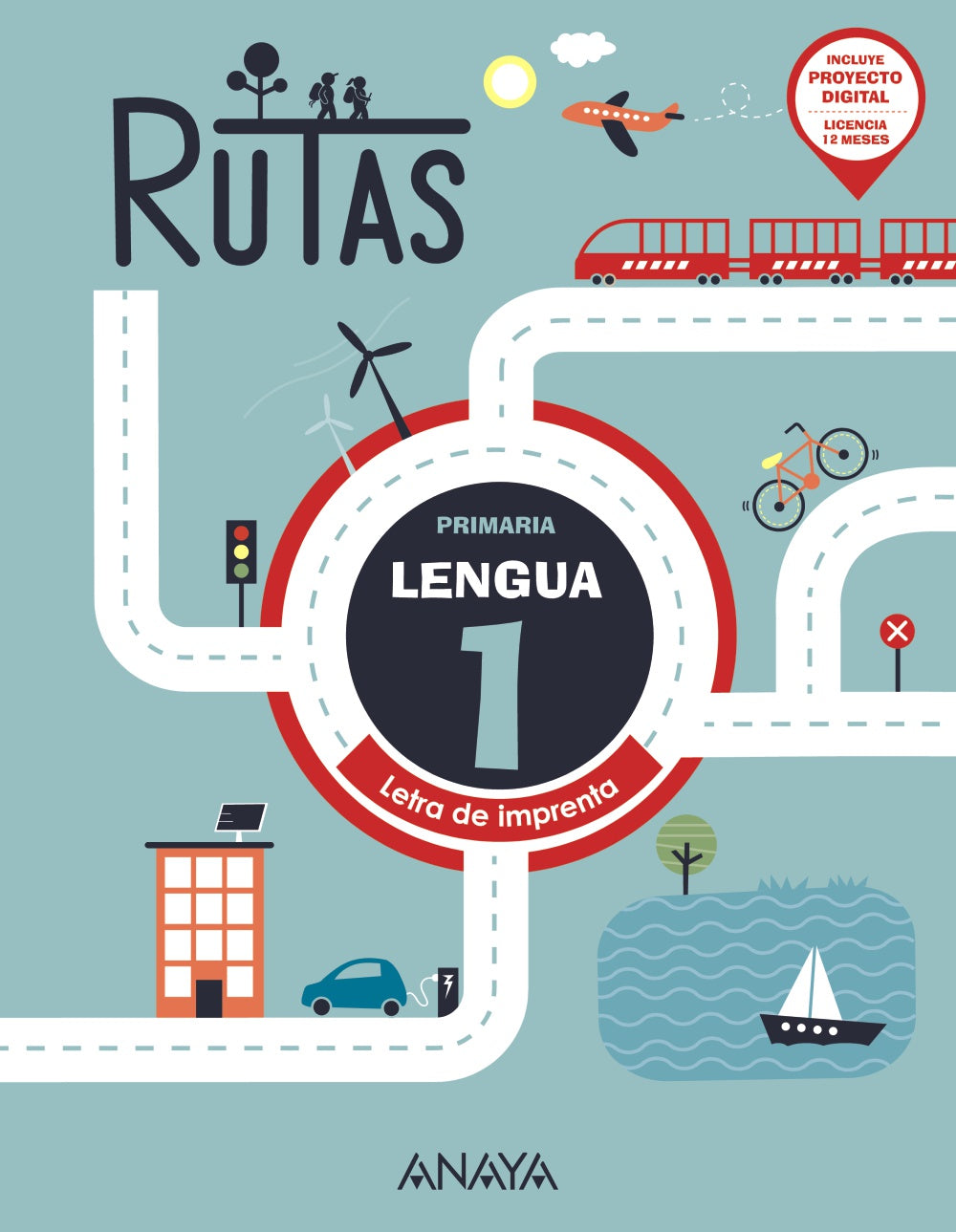 Rutas. Lengua 1. (letra de imprenta) (1º Primaria) RUTAS | Pellicer Iborra, Carmen | 9788414342879 (ANAYA TEXTO)
