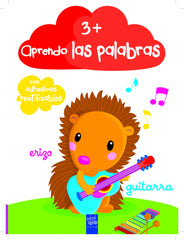 Aprendo las palabras +3: Con adhesivos reutilizablesº