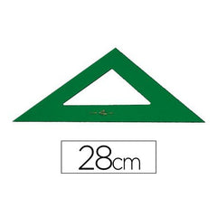 ✅ ESCUADRA FABER 28CM VERDE 566-28