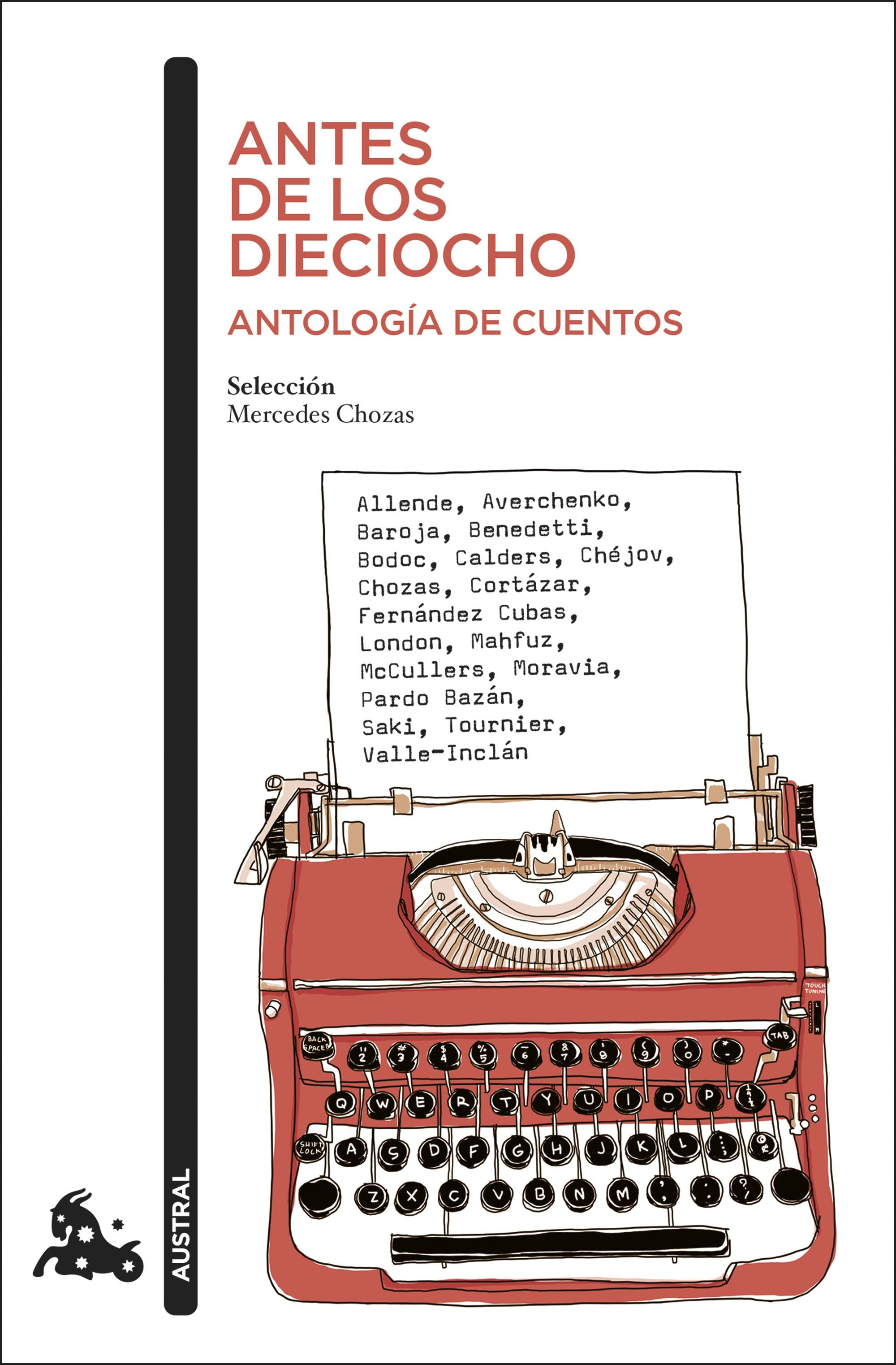 Antes de los dieciocho. Antología de cuentos. AA. VV. (Austral) 9788408309819
