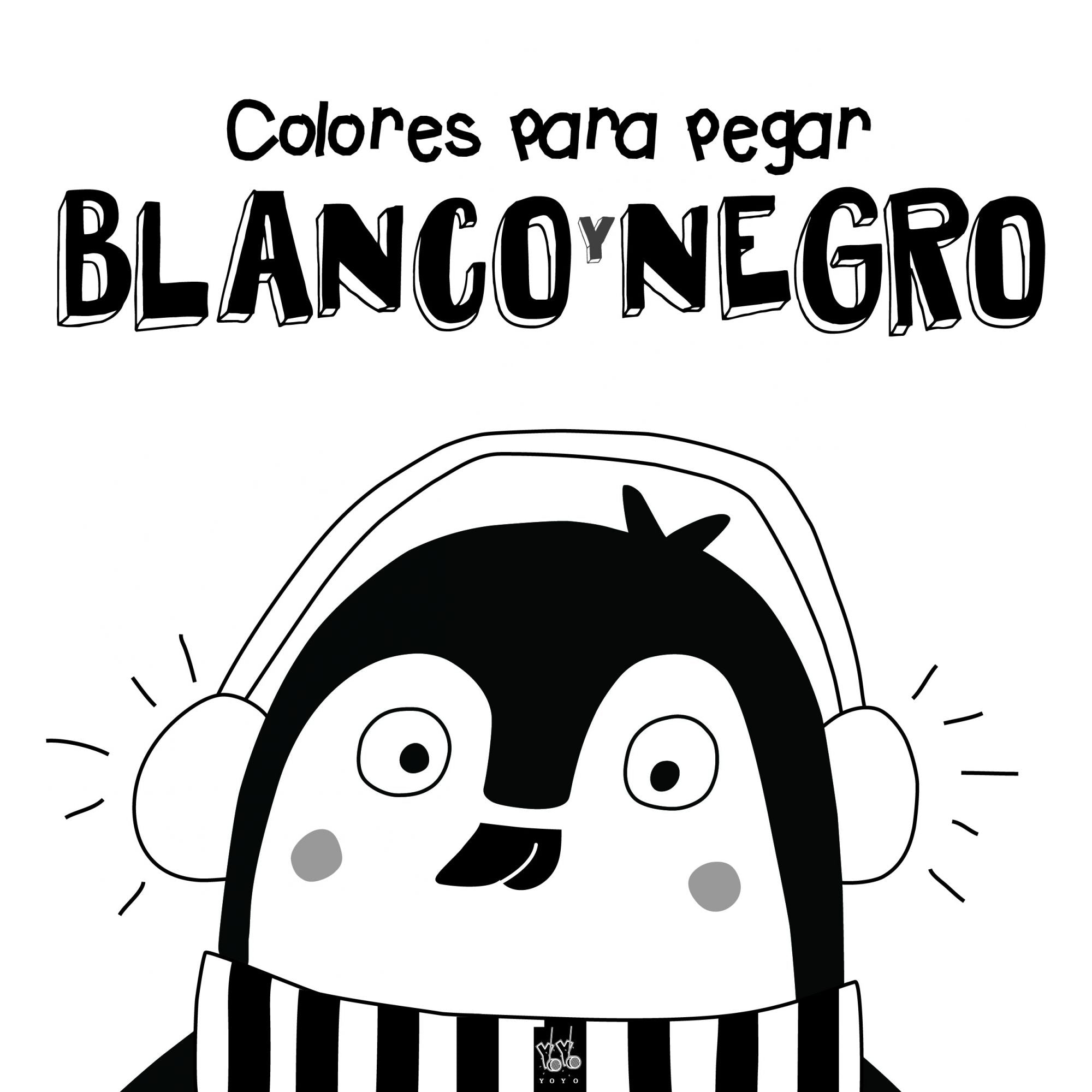 Colores para pegar. Blanco y negro