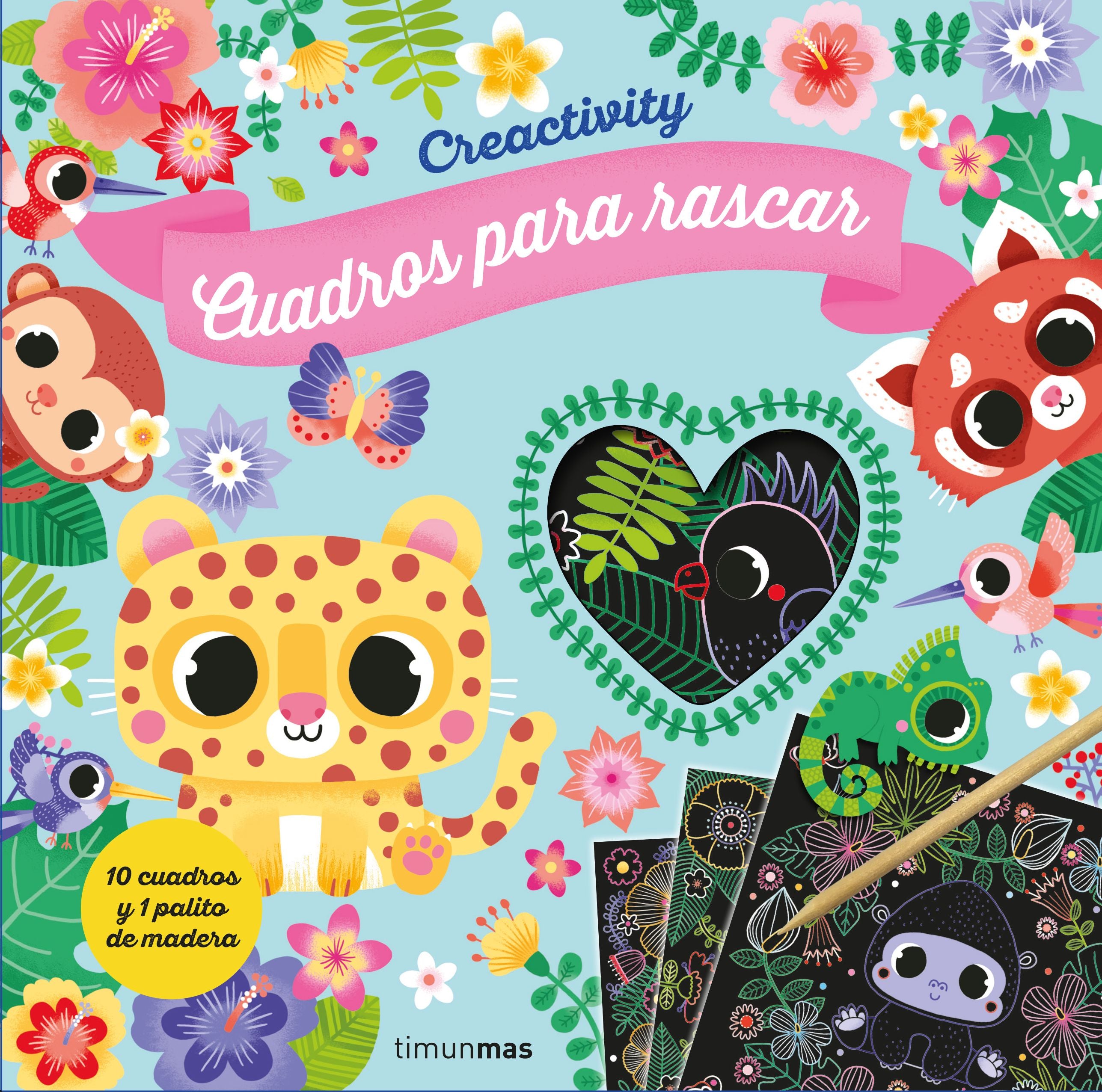 Creactivity. Animales monísimos. Cuadros para rascar. Varios Autores (Timun Mas Infantil) 9788408236344