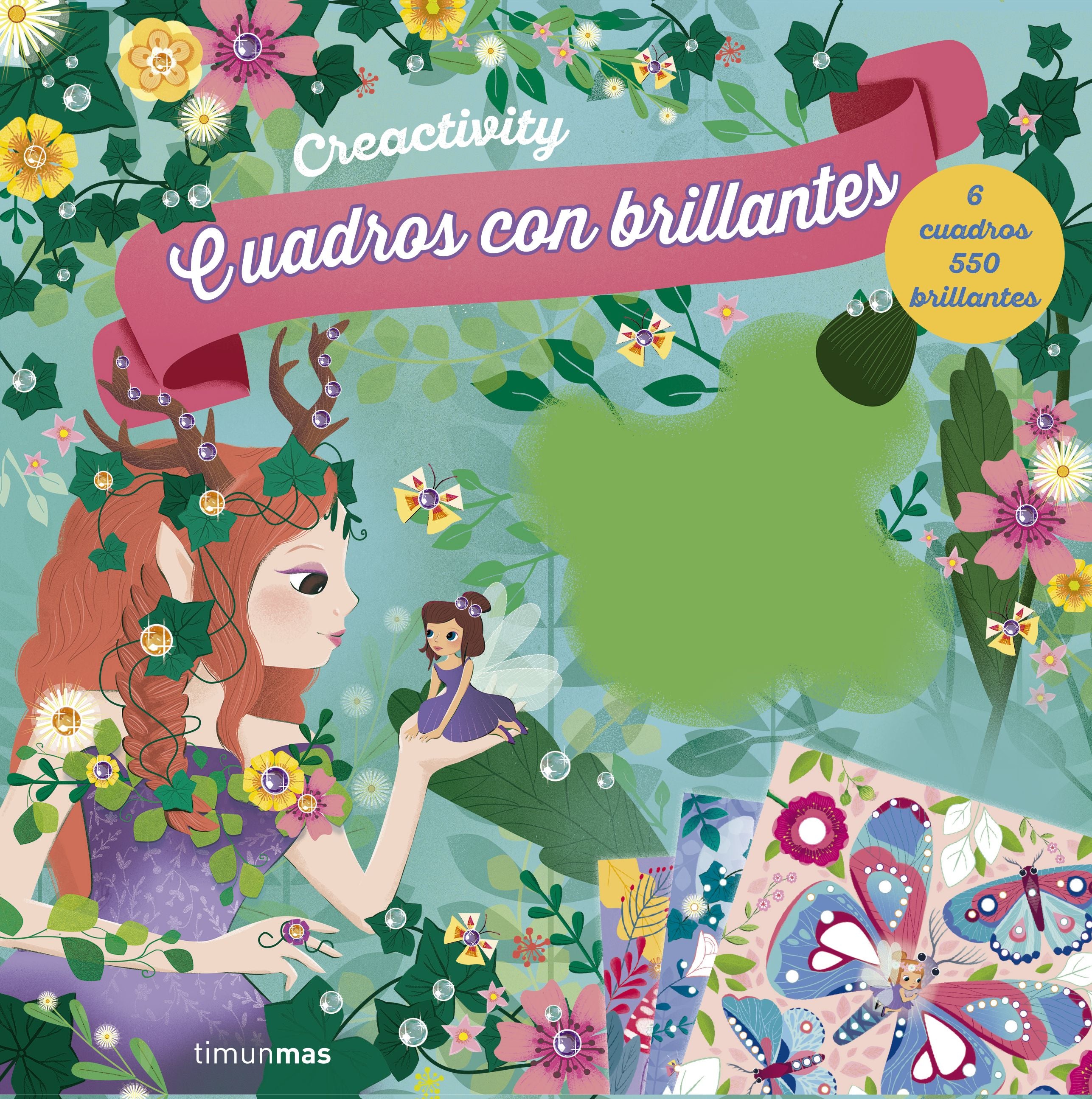 Creactivity. Cuadros con brillantes: 6 cuadros 550 brillantes
