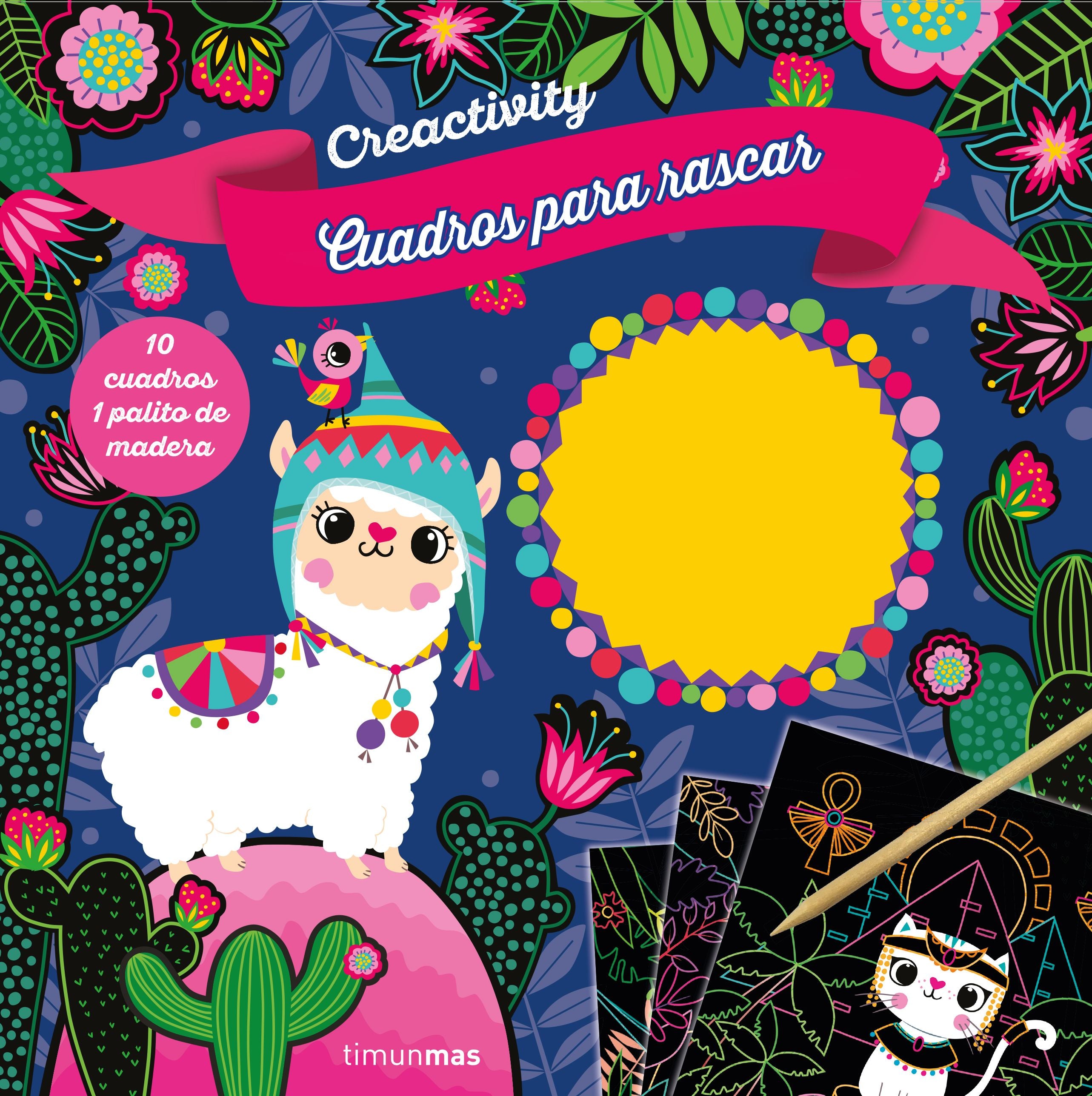 Creactivity. Cuadros para rascar. Animalitos: 10 cuadros 1 palito de madera. Varios Autores (Timun Mas Infantil) 9788408207818