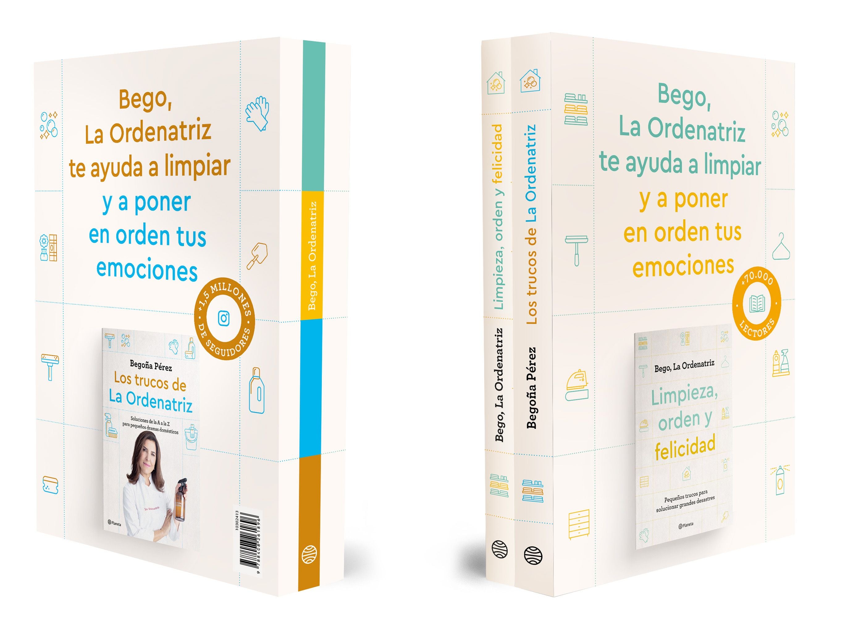 Estuche La Ordenatriz (Limpieza, orden y felicidad + Los trucos de La Ordenatriz: Las tareas del hogar son infinitas, pero con La Ordenatriz tendrás la vida más fácil. Bego, La Ordenatriz (Editorial Planeta) 9788408294450