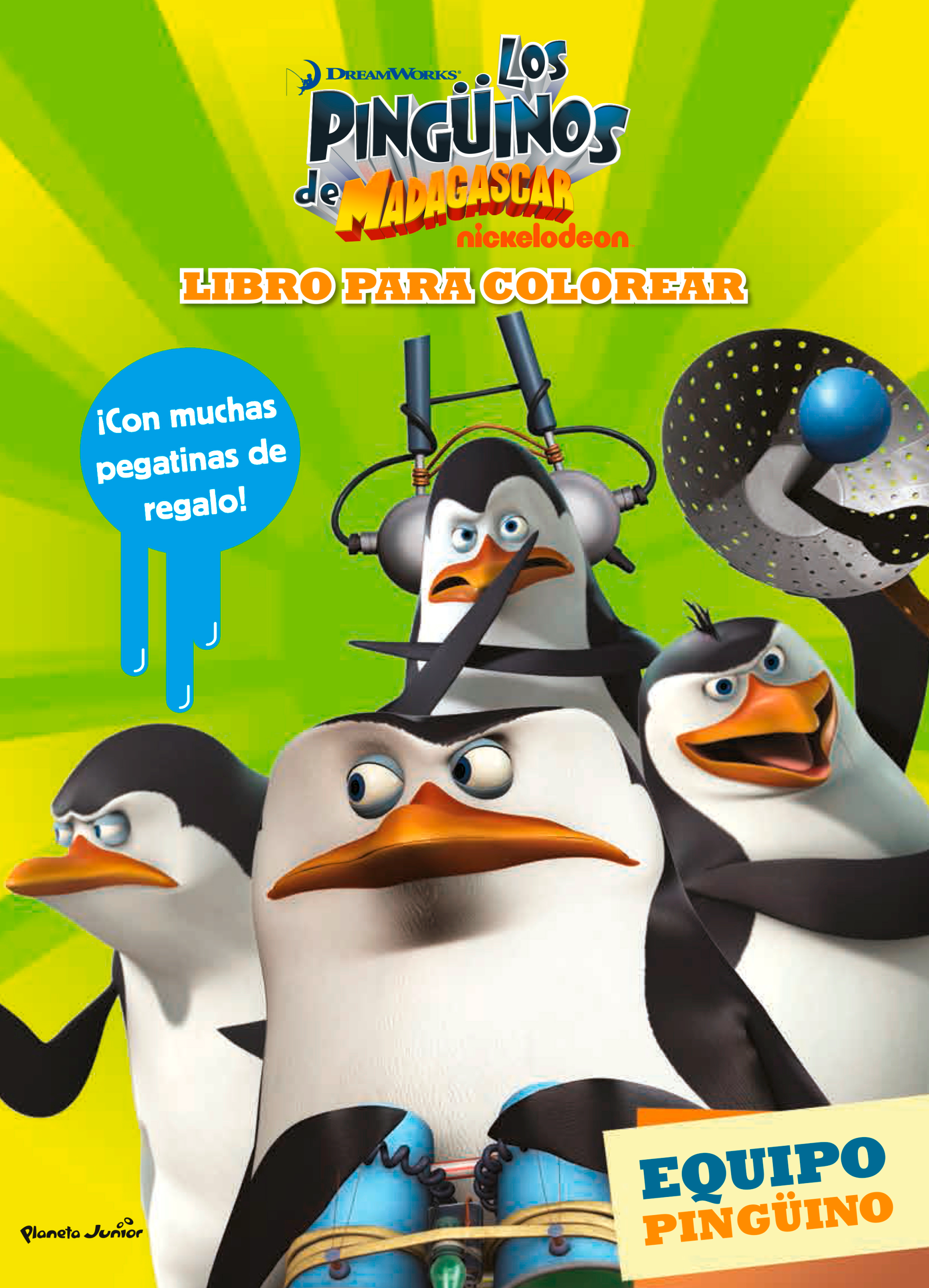 Los pingüinos de Madagascar. Libro para colorear: Equipo pingüino