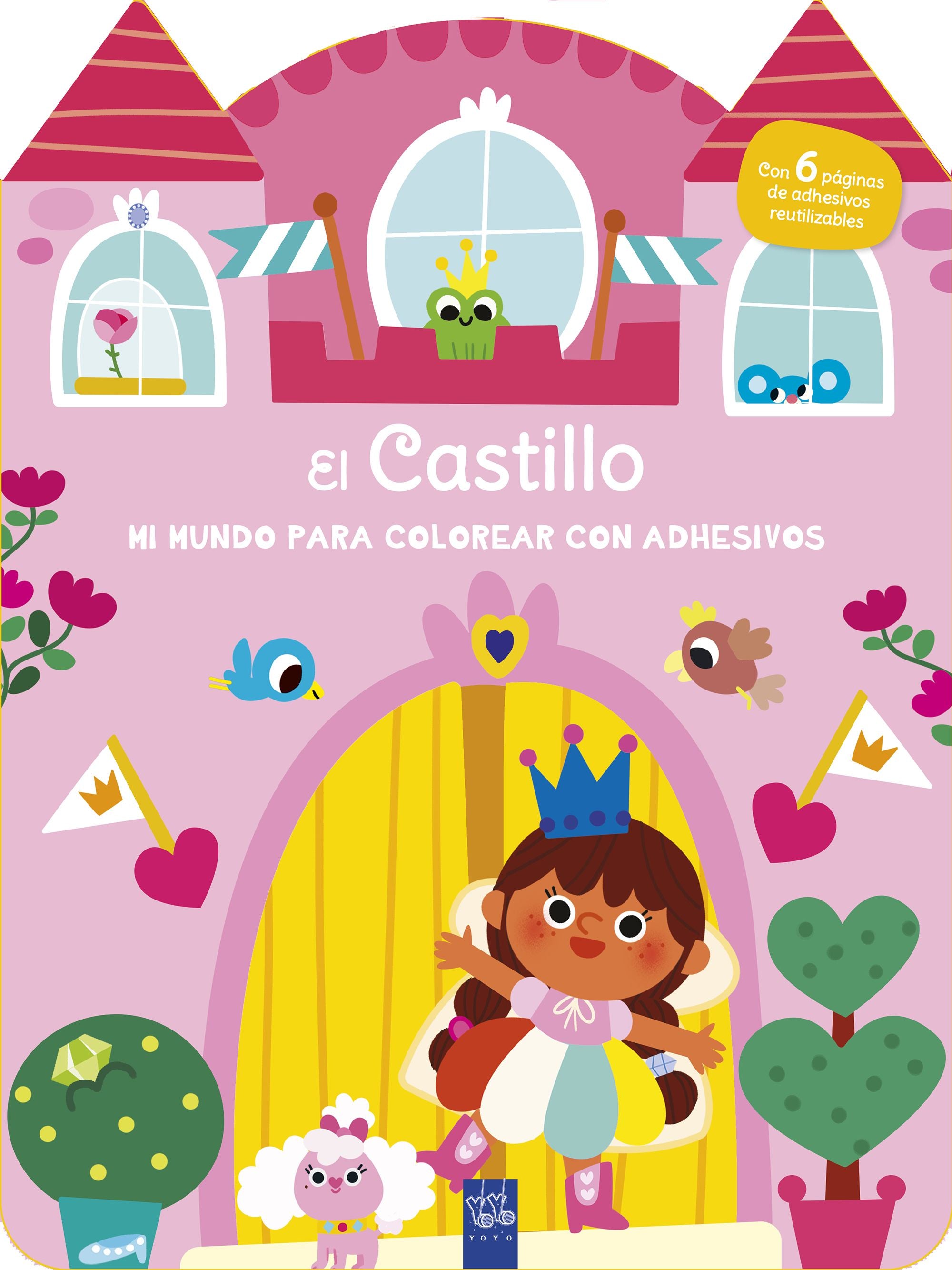 Mi mundo para colorear con adhesivos. El castillo. YOYO (Yoyo) 9788408296881