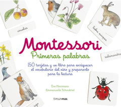 Montessori. Primeras palabras: 150 tarjetas y un libro para enriquecer el vocabulario del niño y prepararlo para la lectura