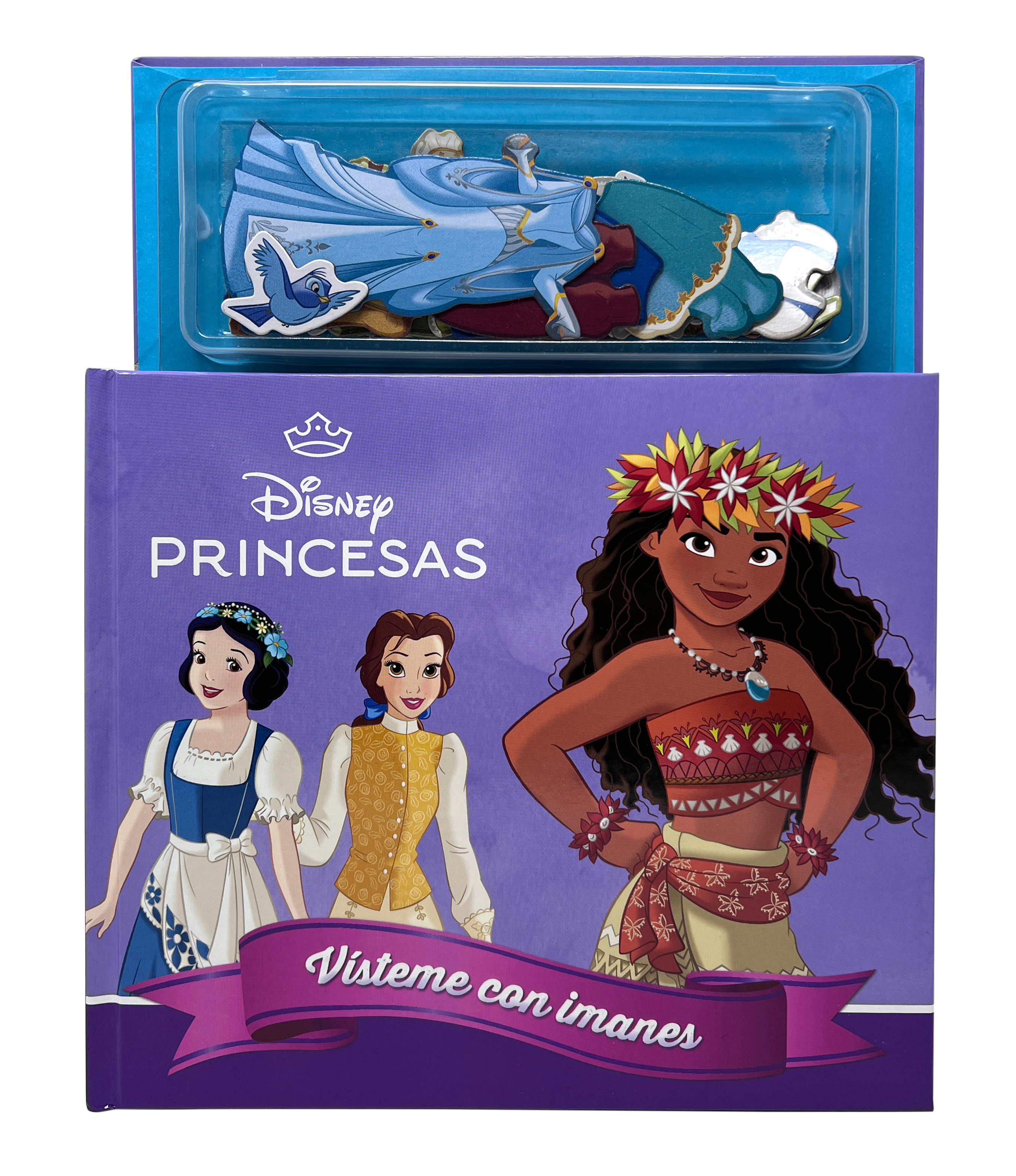 Princesas. Vísteme con imanes: Libro magnético. Disney (Libros Disney) 9788410029408