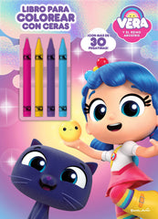 Vera y el Reino Arcoíris. Libro para colorear con ceras: Con pegatinas. Vera y el Reino Arcoíris (Planeta Junior) 9788408273011
