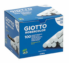 ✅ TIZA BLANCA CAJA DE 100 GIOTTO