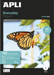 ✅ PAPEL FOTOGRÁFICO 180GR GLOSSY BRILLANTE PAQUETE 100 HOJAS