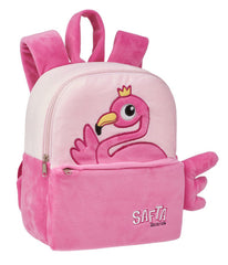 MOCHILA PELUCHE GUARDERÍA SAFTA PRE-ESCOLAR FLAMENCO