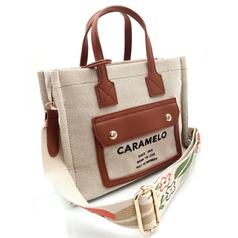 Bolso Textil Trico Tac Nelsy 24x10x18 cm Caramelo Imagen principal del producto