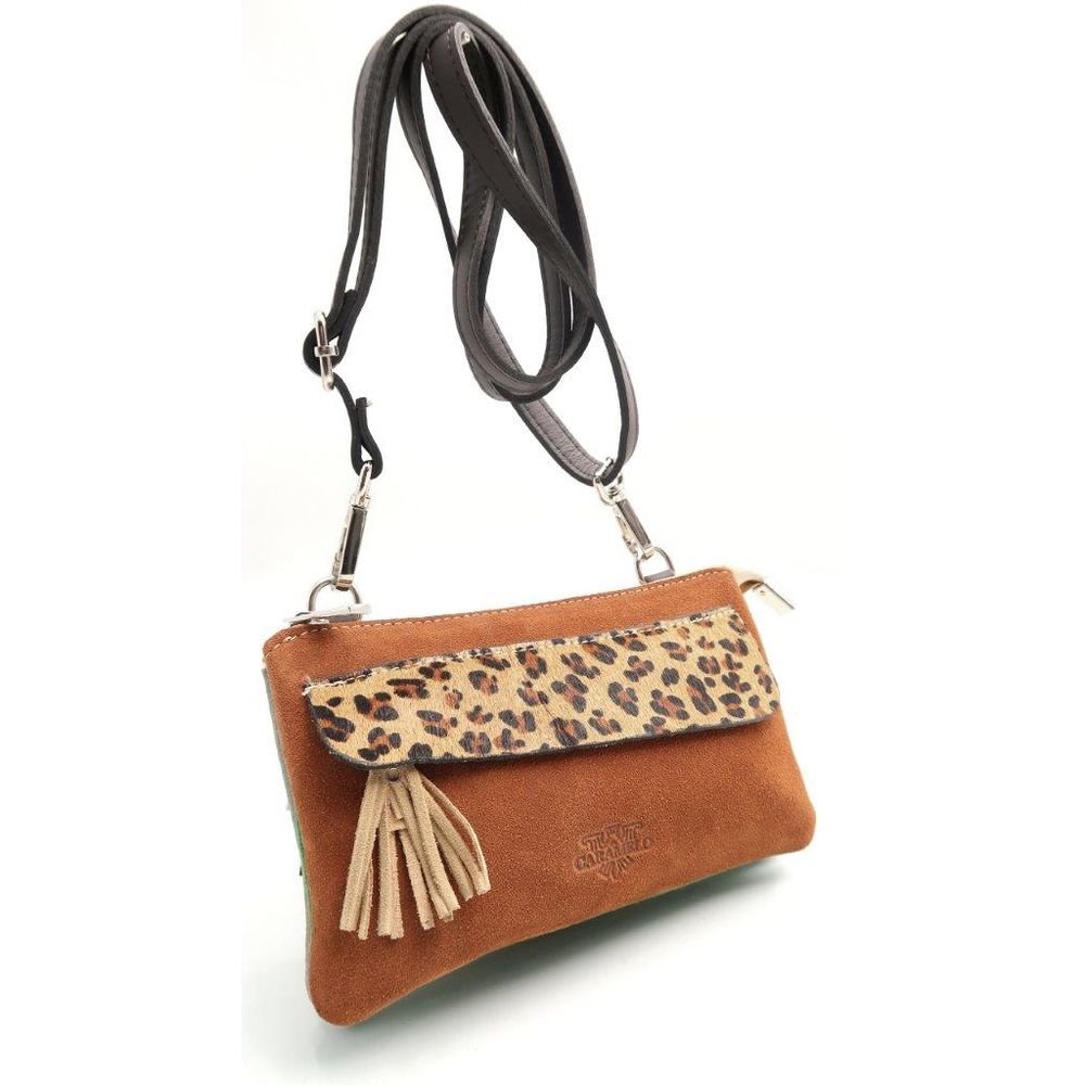 Bolso Piel Serraje Colores Cuero Nadie Caramelo