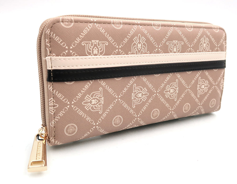 Billetera Jacquard Grande Camel Caramelo Imagen principal del producto