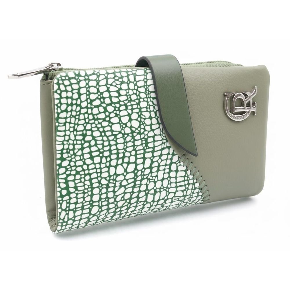 Cartera Piel Grulla Napa Verde CARAMELO Imagen principal del producto