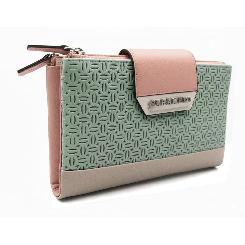 Cartera Piel Picado Napa Verde Caramelo Imagen principal del producto