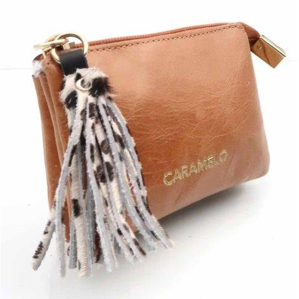 BOLSITO PIEL ATHENE BANDOLERA, ASA, CREMALL, DOS COMP, CUERO | CARAMELO | 1 UNIDAD | 82283384