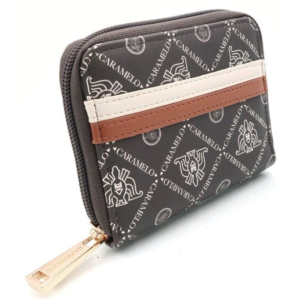 Billetera Jacquard Pequeña Gris CARAMELO Imagen principal del producto