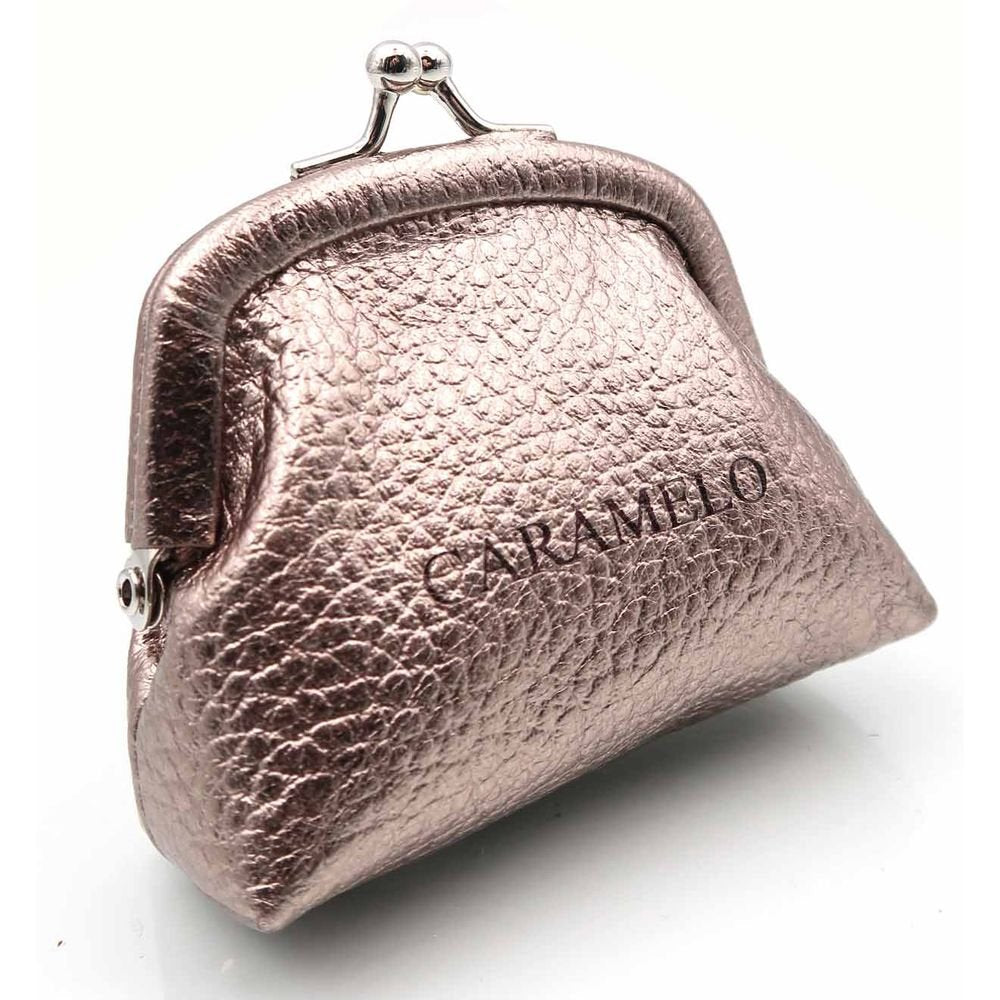MONEDERO BOQUILLA PIEL METAL PEQUEÑO BRONCE | CARAMELO | 1 UNIDAD | 509205562