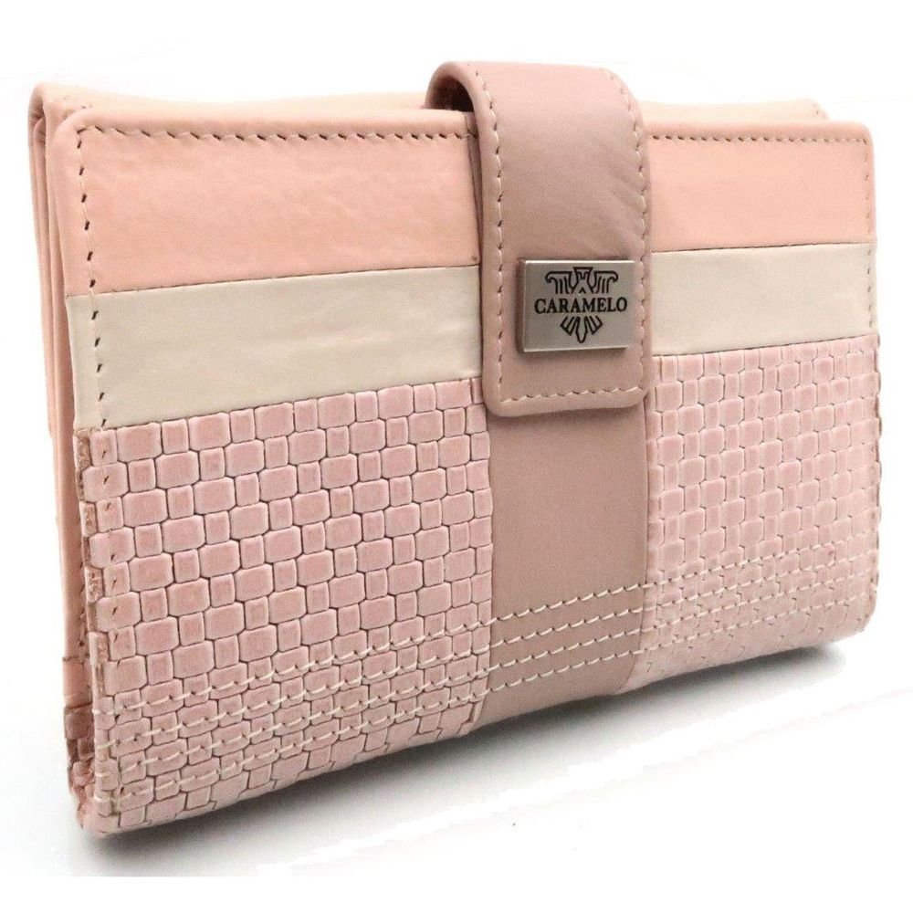 Cartera de Piel Trenzado Napa Nude CARAMELO Imagen principal del producto