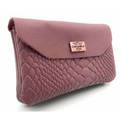 MONEDERO PIEL SNIKE DOBLE GRANDE CON SOLAPA TEJA | CARAMELO | 1 UNIDAD | 823001970